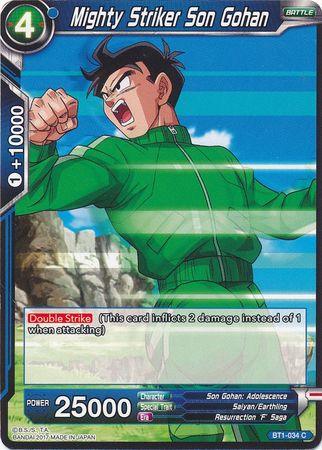 Mighty Striker Son Gohan (BT1-034) [Galactic Battle] - POKÉ JEUX