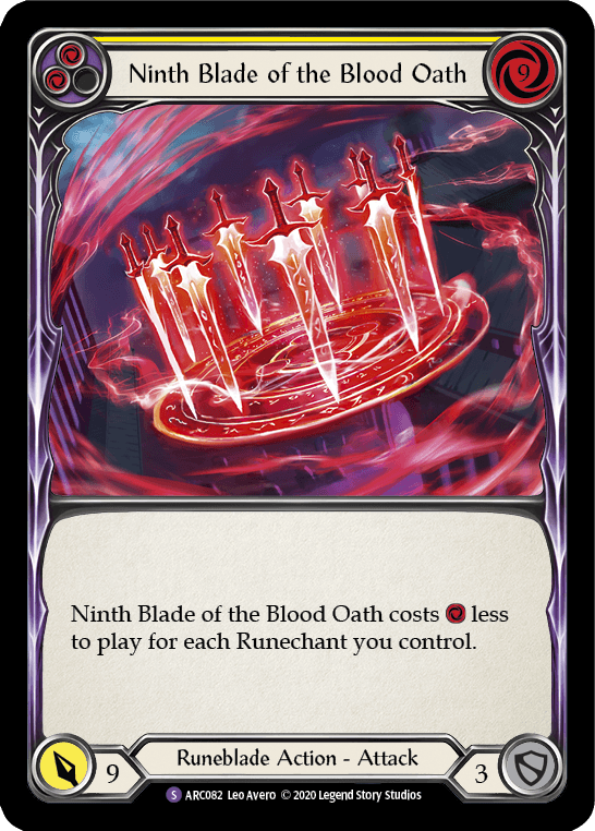 Ninth Blade of the Blood Oath [U-ARC082] (Arcane Rising Unlimited) Unlimited Rainbow Foil - POKÉ JEUX