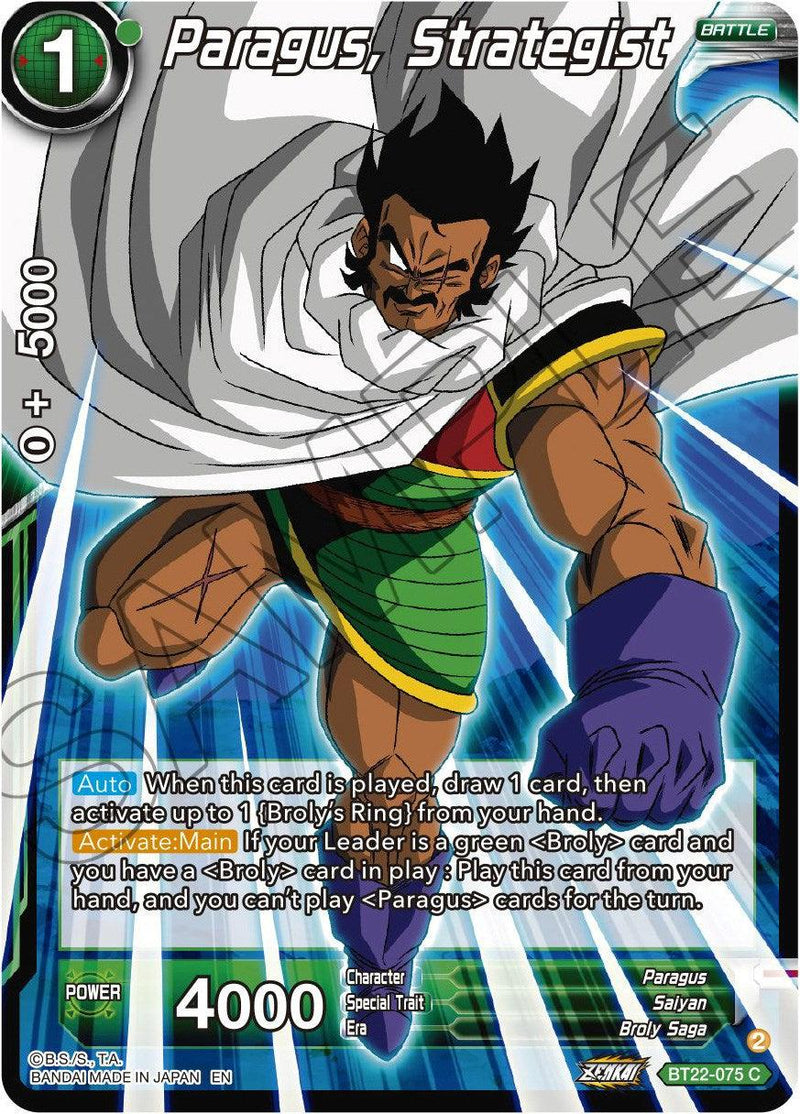 Paragus, Strategist (BT22-075) [Critical Blow] - POKÉ JEUX