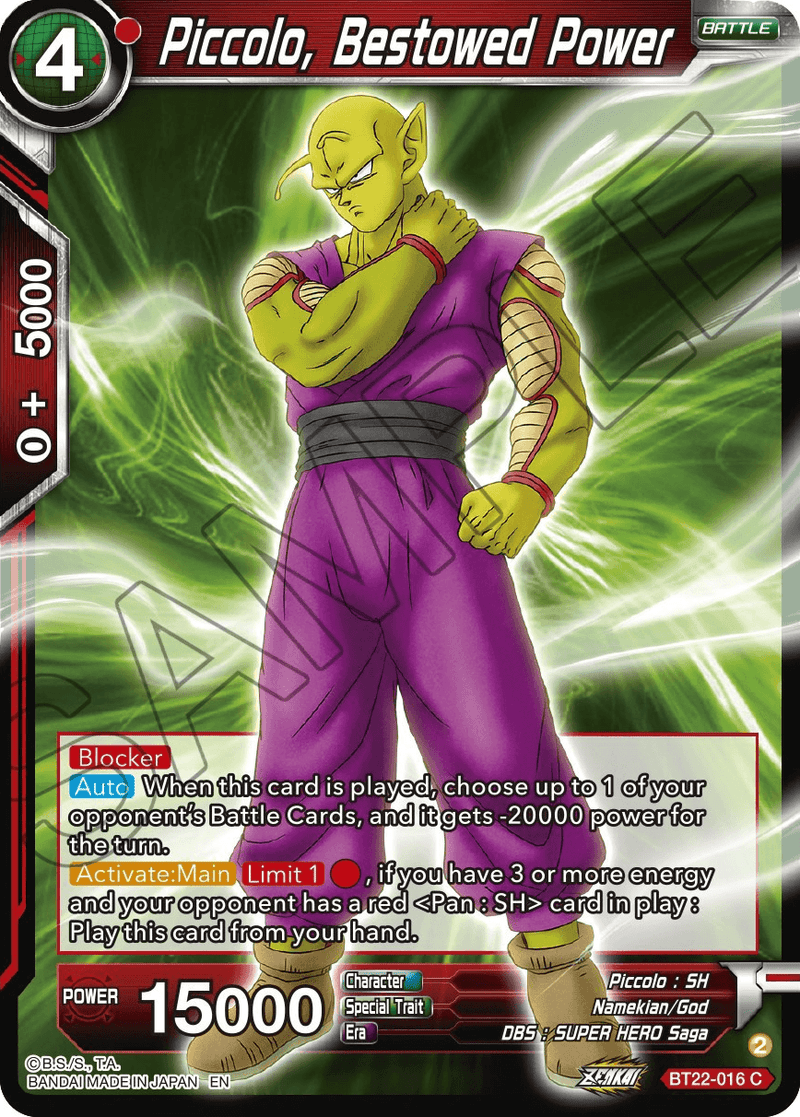 Piccolo, Bestowed Power (BT22-016) [Critical Blow] - POKÉ JEUX