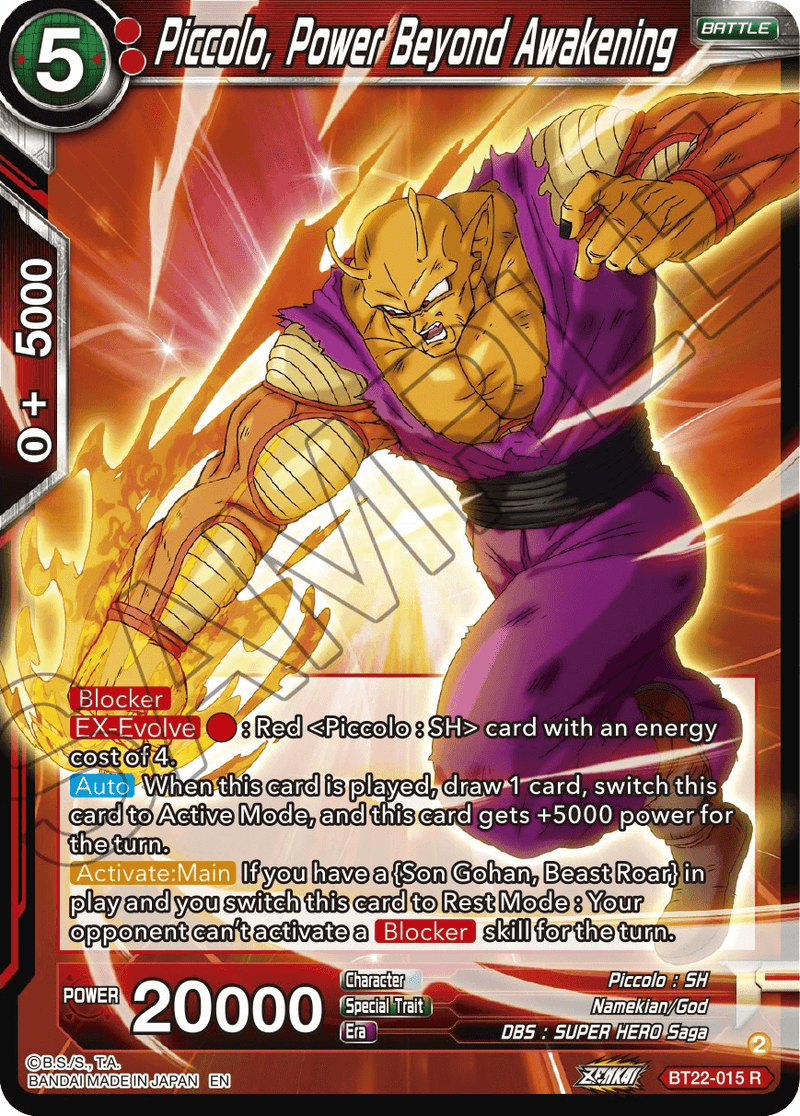 Piccolo, Power Beyond Awakening (BT22-015) [Critical Blow] - POKÉ JEUX