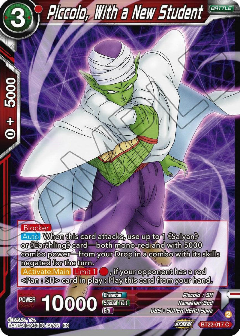 Piccolo, With a New Student (BT22-017) [Critical Blow] - POKÉ JEUX