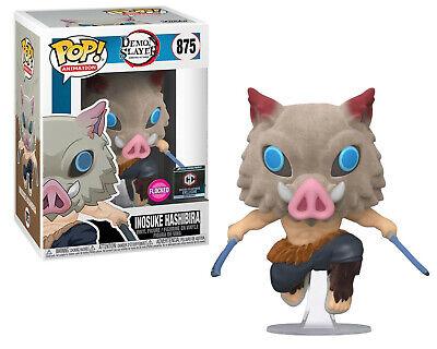 POP! Demon Slayer - Inosuke Hashibira (Flocked) - POKÉ JEUX