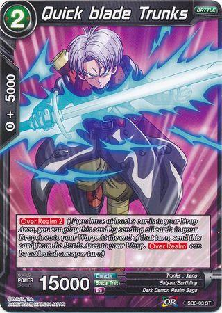 Quick blade Trunks (Starter Deck - The Dark Invasion) (SD3-03) [Cross Worlds] - POKÉ JEUX