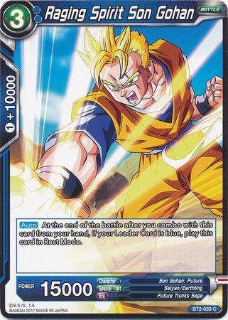 Raging Spirit Son Gohan (BT2-039) [Union Force] - POKÉ JEUX