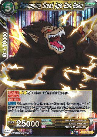 Rampaging Great Ape Son Goku (BT3-089) [Cross Worlds] - POKÉ JEUX