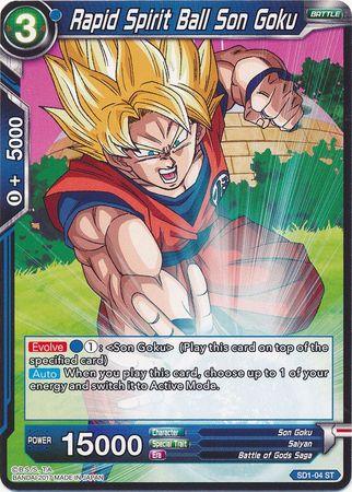 Rapid Spirit Ball Son Goku (Starter Deck - The Awakening) (SD1-04) [Galactic Battle] - POKÉ JEUX