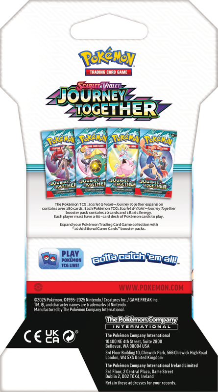 (PRE ORDER) SLEEVED POKEMON SV9 JOURNEY TOGETHER PACK