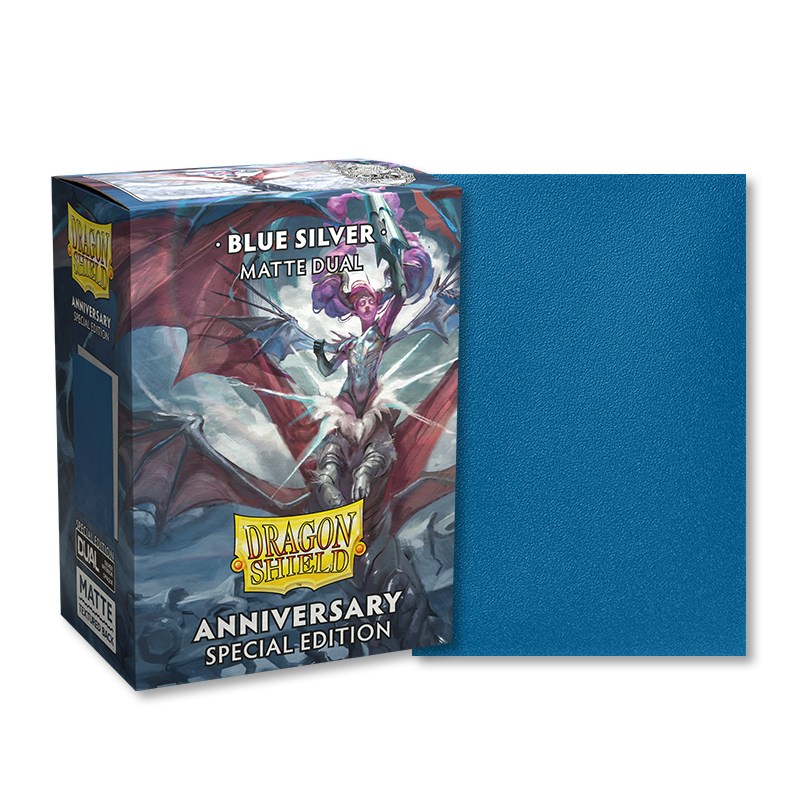 Dragon Shield Sleeves Anniversary Special Edition Blue, Silver