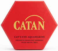 CATAN PREM ROBBER/METAL DICE SET AQUAMARINE