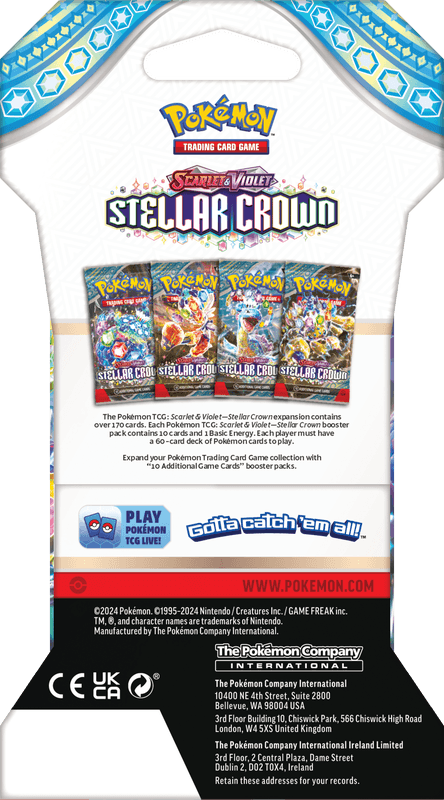 (PRE ORDER) SLEEVED POKEMON SV7 STELLAR CROWN PACK - POKÉ JEUX