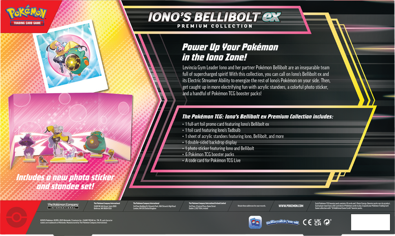 ( PRE ORDER )POKEMON IONO’S BELLIBOLT EX PREMIUM COLLECTION