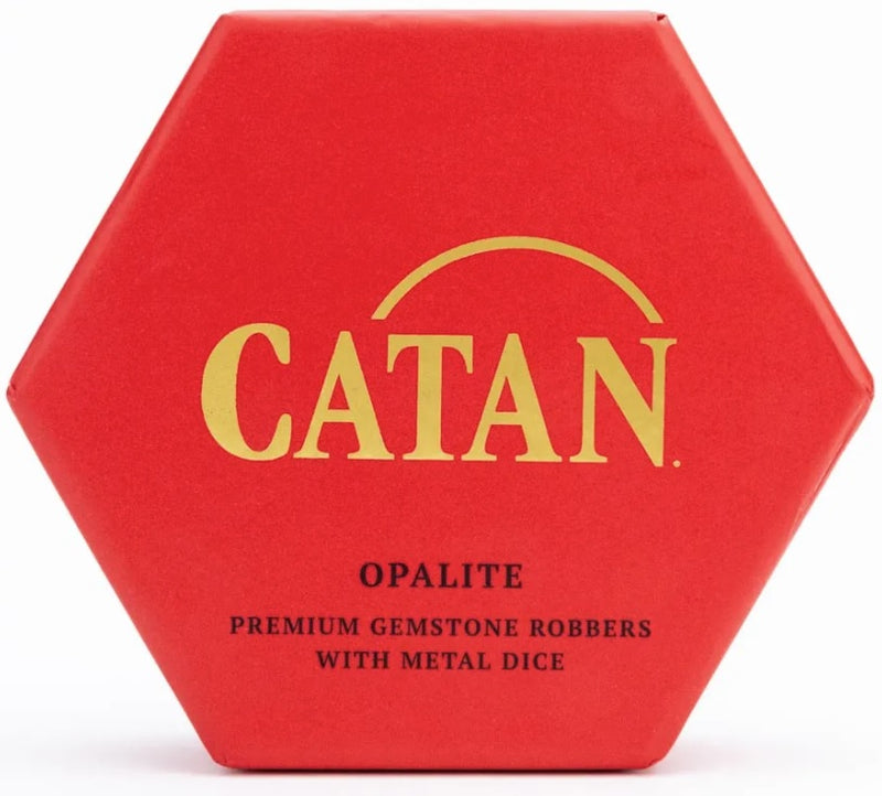 CATAN PREM ROBBER/METAL DICE SET OPALITE