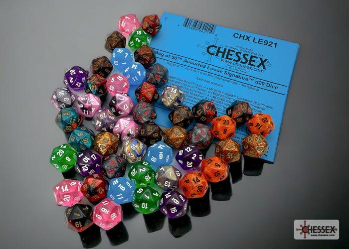 Chessex mini D20 polyhedral Dice 3rd Edition (Color according to stock) - POKÉ JEUX