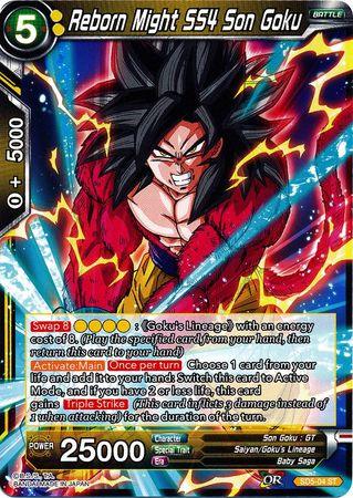 Reborn Might SS4 Son Goku (Starter Deck - The Crimson Saiyan) (SD5-04) [Colossal Warfare] - POKÉ JEUX