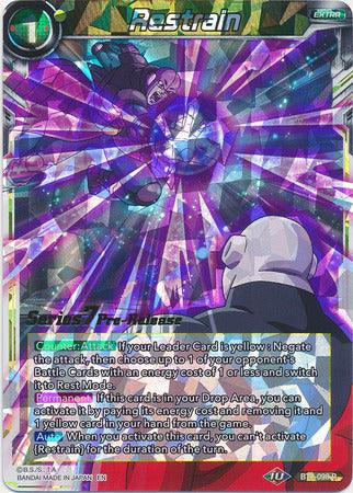 Restrain (BT7-098_PR) [Assault of the Saiyans Prerelease Promos] - POKÉ JEUX