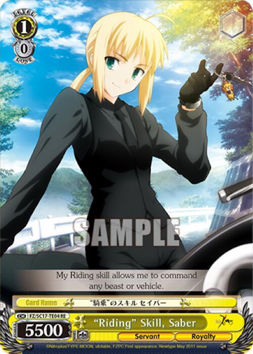 Riding Skill, Saber (TD) [Fate/Zero Chronicle Set] - POKÉ JEUX