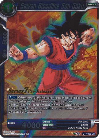 Saiyan Bloodline Son Goku (BT7-028_PR) [Assault of the Saiyans Prerelease Promos] - POKÉ JEUX