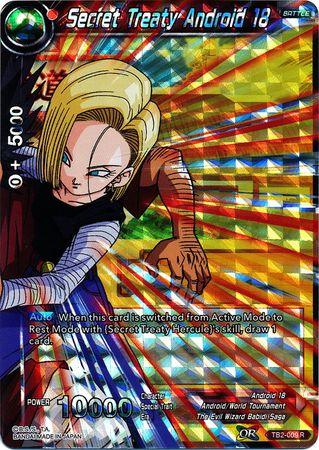 Secret Treaty Android 18 (TB2-009) [World Martial Arts Tournament] - POKÉ JEUX