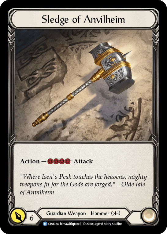 Sledge of Anvilheim [CRU024] (Crucible of War) 1st Edition Cold Foil - POKÉ JEUX