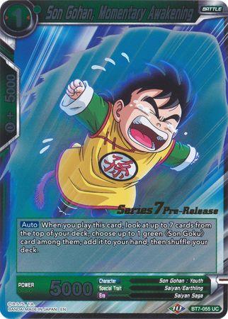 Son Gohan, Momentary Awakening (BT7-055_PR) [Assault of the Saiyans Prerelease Promos] - POKÉ JEUX