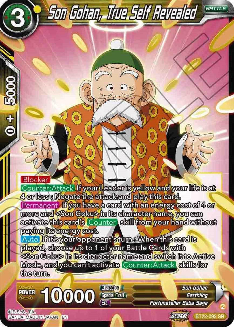 Son Gohan, True Self Revealed (BT22-092) [Critical Blow] - POKÉ JEUX