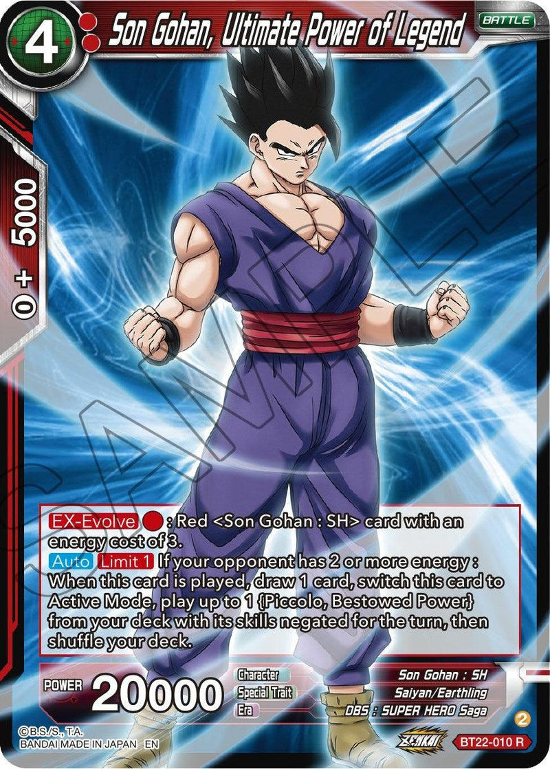 Son Gohan, Ultimate Power of Legend (BT22-010) [Critical Blow] - POKÉ JEUX