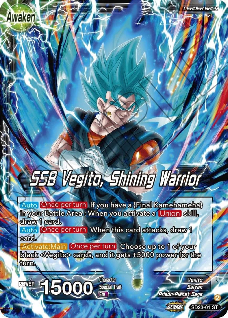 Son Goku & Vegeta // SSB Vegito, Shining Warrior (SD23-01) [Critical Blow] - POKÉ JEUX