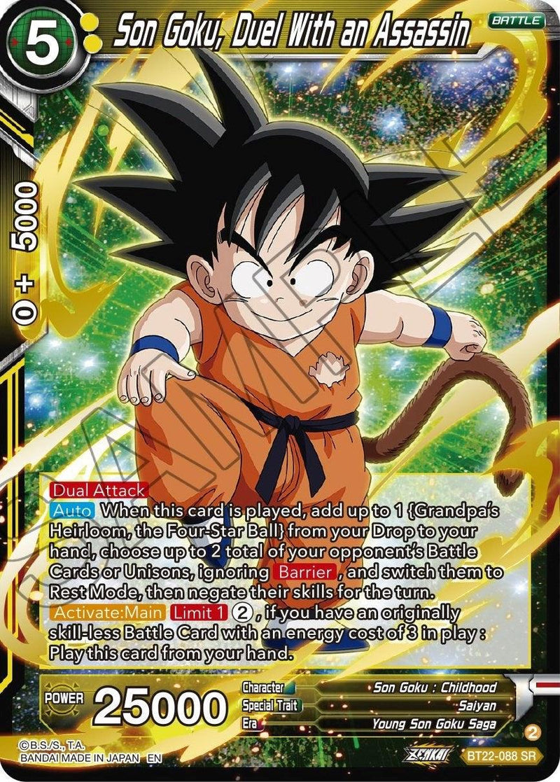 Son Goku, Duel With an Assassin (BT22-088) [Critical Blow] - POKÉ JEUX