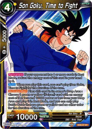 Son Goku, Time to Fight (Starter Deck - Rising Broly) (SD8-07) [Destroyer Kings] - POKÉ JEUX