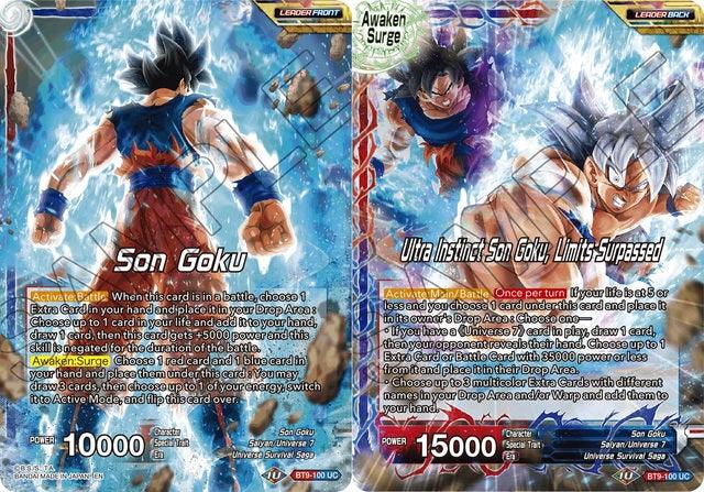 Son Goku // Ultra Instinct Son Goku, Limits Surpassed (BT9-100) [Universal Onslaught] - POKÉ JEUX