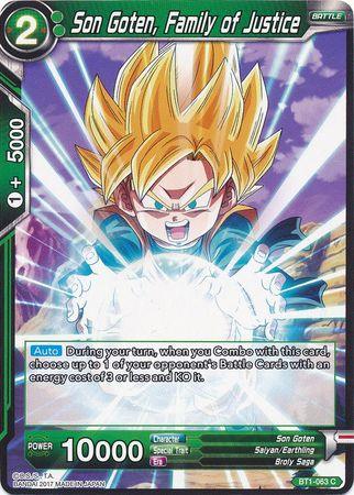 Son Goten, Family of Justice (BT1-063) [Galactic Battle] - POKÉ JEUX