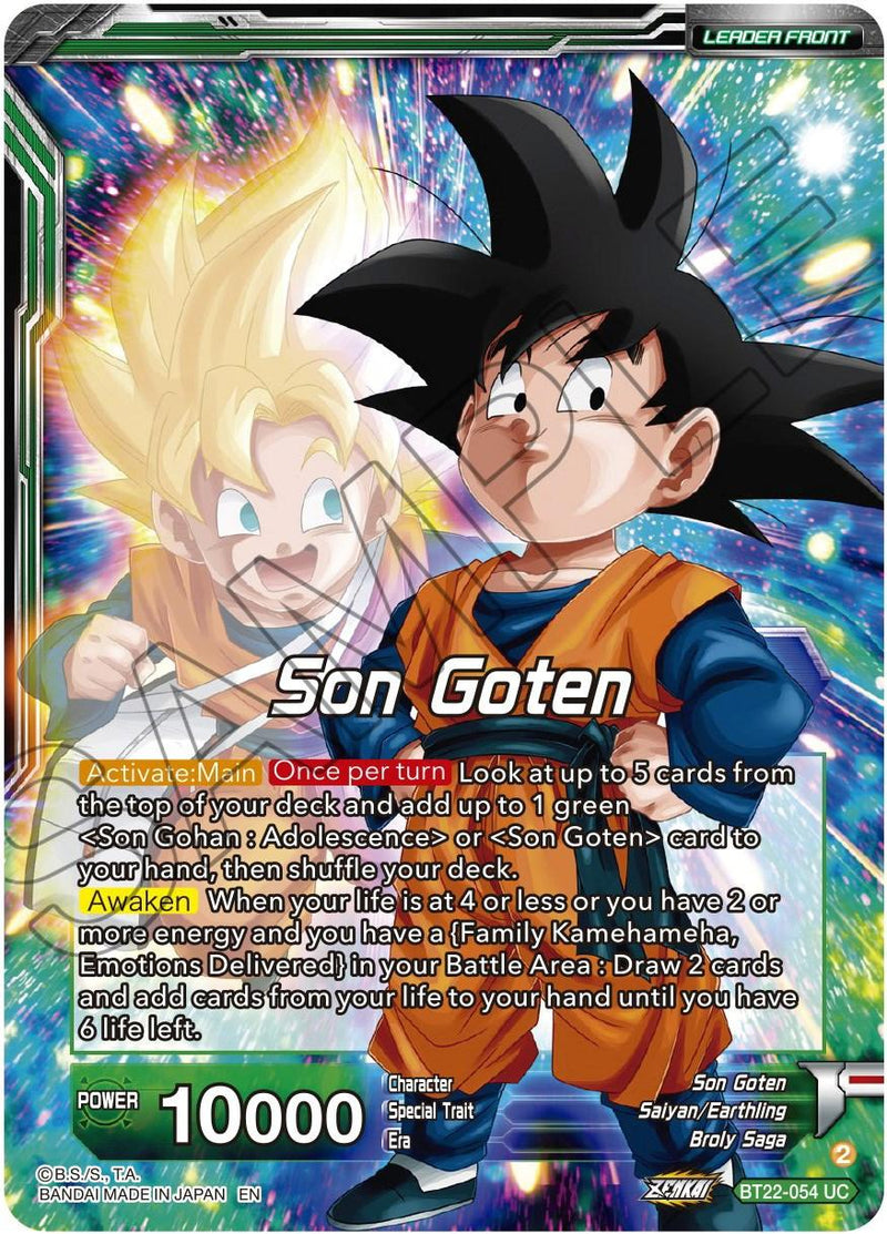 Son Goten // SS Son Gohan & SS Son Goten, Brothers (BT22-054) [Critical Blow] - POKÉ JEUX