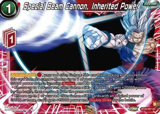 Special Beam Cannon, Inherited Power (BT22-007) [Critical Blow] - POKÉ JEUX