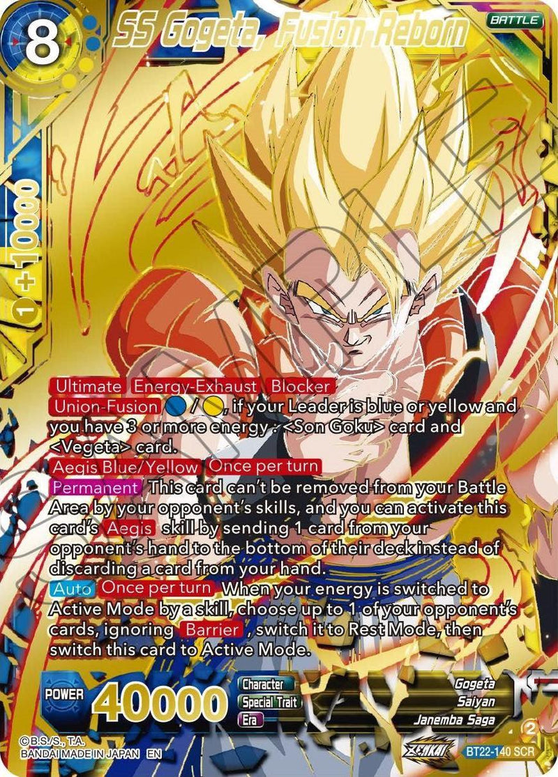 SS Gogeta, Fusion Reborn (BT22-140) [Critical Blow] - POKÉ JEUX