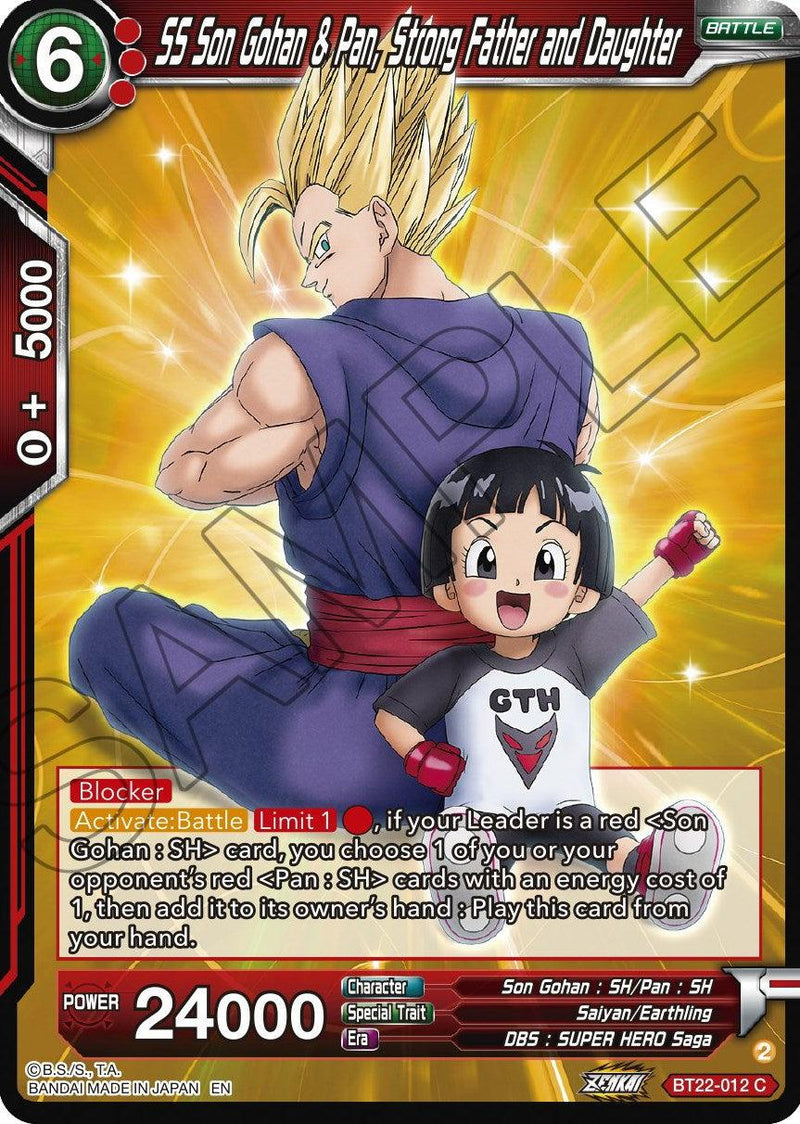 SS Son Gohan & Pan, Strong Father and Daughter (BT22-012) [Critical Blow] - POKÉ JEUX