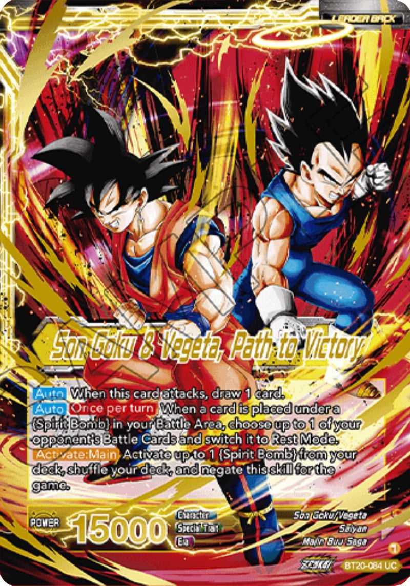 SS Vegito // Son Goku & Vegeta, Path to Victory (Giant Card) (BT20-084) [Oversized Cards] - POKÉ JEUX