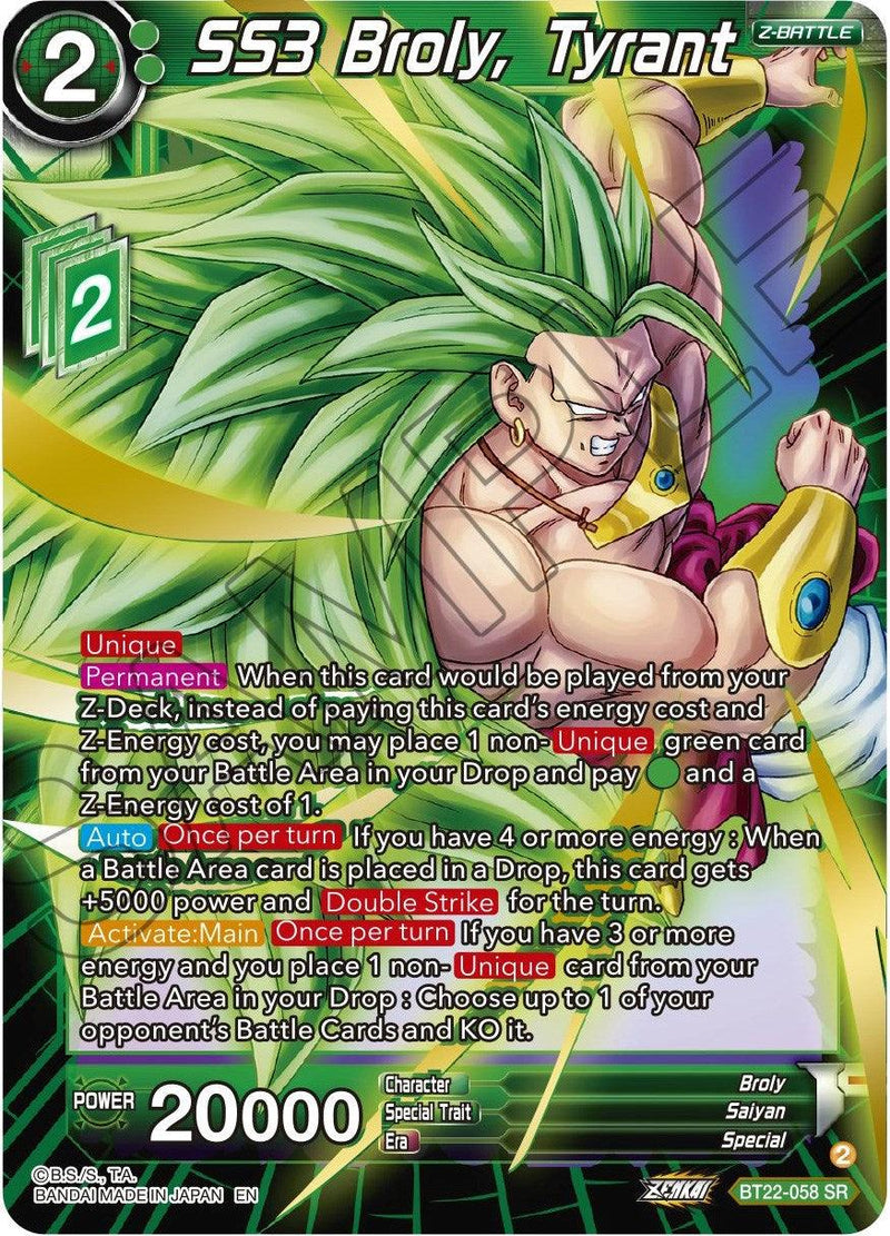 SS3 Broly, Tyrant (BT22-058) [Critical Blow] - POKÉ JEUX