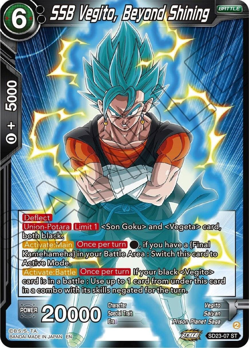 SSB Vegito, Beyond Shining (SD23-07) [Critical Blow] - POKÉ JEUX