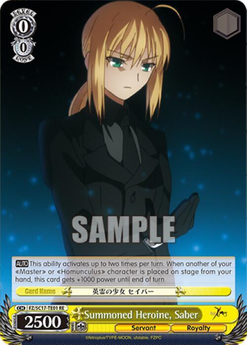 Summoned Heroine, Saber [Fate/Zero Chronicle Set] - POKÉ JEUX