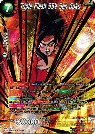 Triple Flash SS4 Son Goku (SPR) (BT4-003) [Colossal Warfare] - POKÉ JEUX