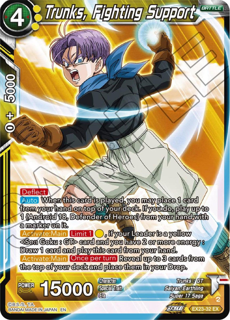 Trunks, Fighting Support (EX23-32) [Ultimate Deck 2023] - POKÉ JEUX