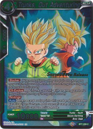 Trunks, Out Adventuring (BT7-059_PR) [Assault of the Saiyans Prerelease Promos] - POKÉ JEUX