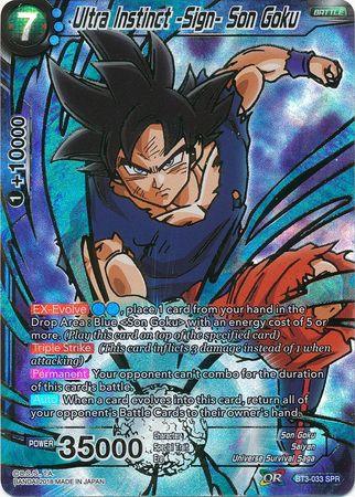 Ultra Instinct -Sign- Son Goku (SPR) (BT3-033) [Cross Worlds] - POKÉ JEUX