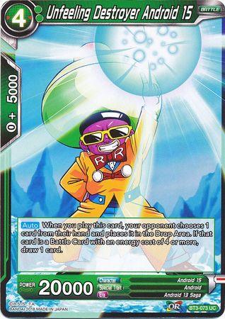 Unfeeling Destroyer Android 15 (BT3-073) [Cross Worlds] - POKÉ JEUX