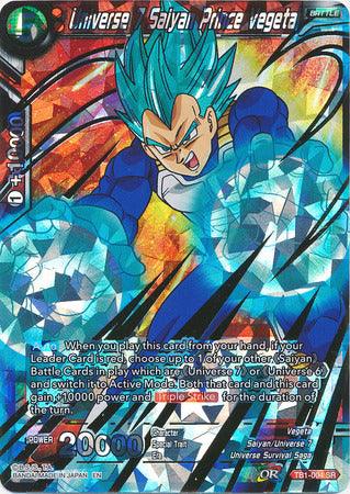 Universe 7 Saiyan Prince Vegeta (Shatterfoil) (TB1-004) [Dragon Brawl] - POKÉ JEUX