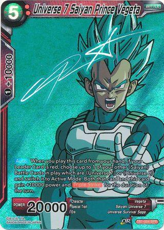 Universe 7 Saiyan Prince Vegeta (SPR) (TB1-004) [The Tournament of Power] - POKÉ JEUX