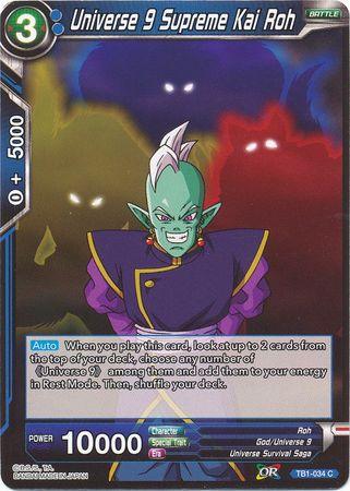 Universe 9 Supreme Kai Roh (TB1-034) [The Tournament of Power] - POKÉ JEUX