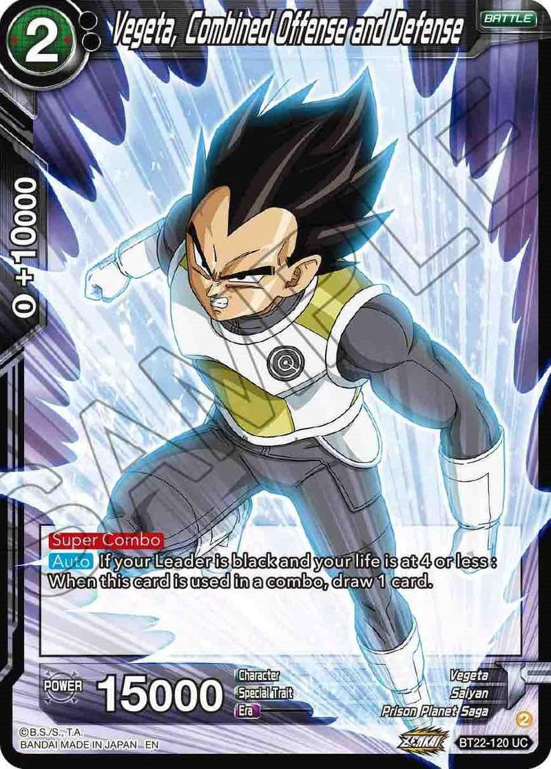 Vegeta, Combined Offense and Defense (BT22-120) [Critical Blow] - POKÉ JEUX