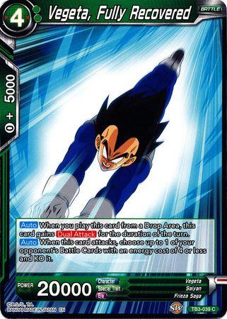 Vegeta, Fully Recovered (TB3-039) [Clash of Fates] - POKÉ JEUX